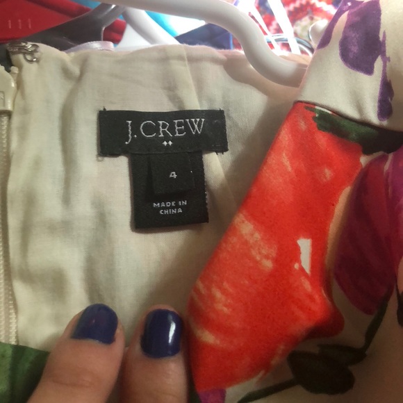 White floral J. Crew dress - Picture 2 of 3